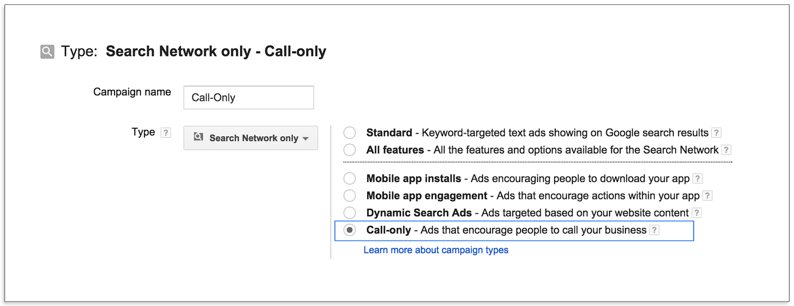 Get Started With Call-Only Campaigns