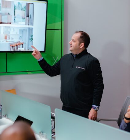 Consultant leading presentation