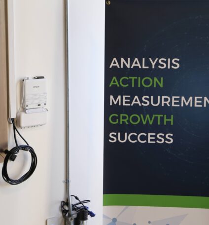 Corner analytics banner