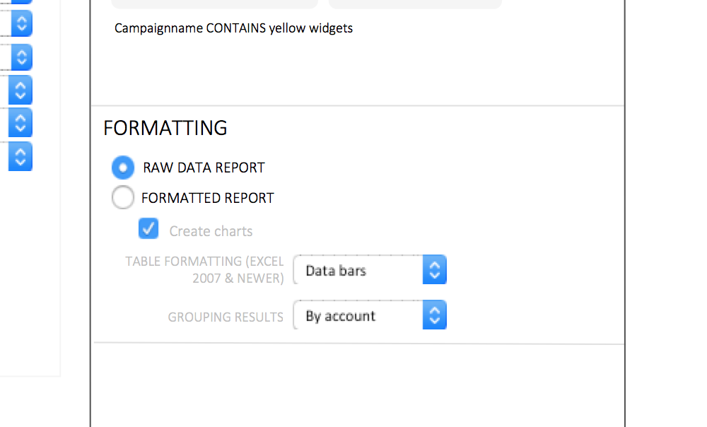 Super Metrics Google Adwords Module Set Formatting