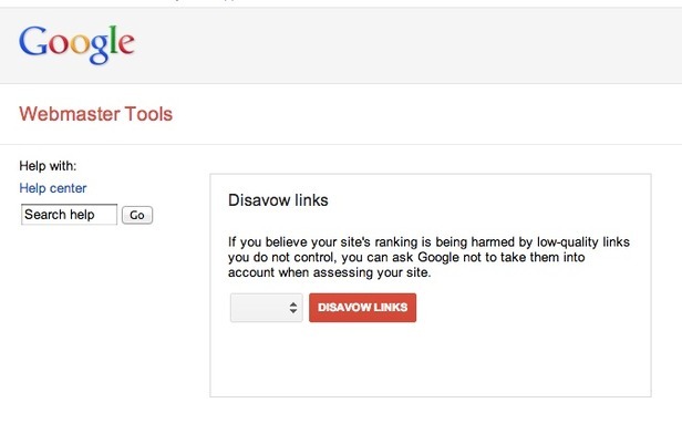 Google Disavow Links Tool